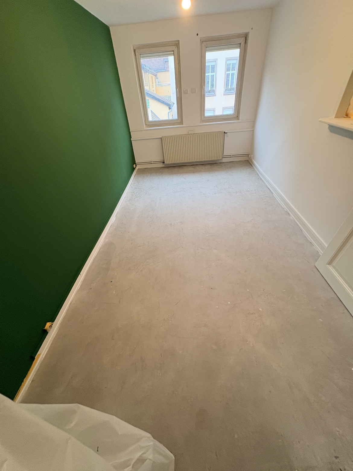 Pose de sol pvc souple en lés avec préparation