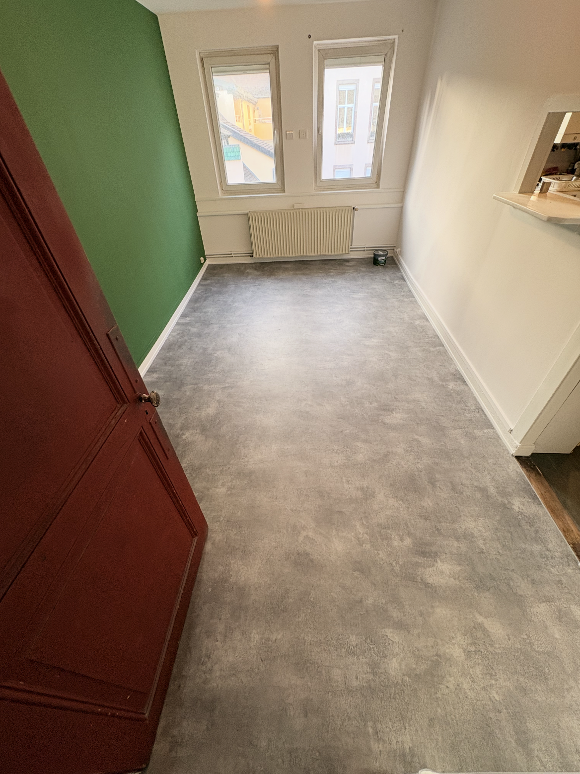 Pose de sol pvc souple en lés avec préparation